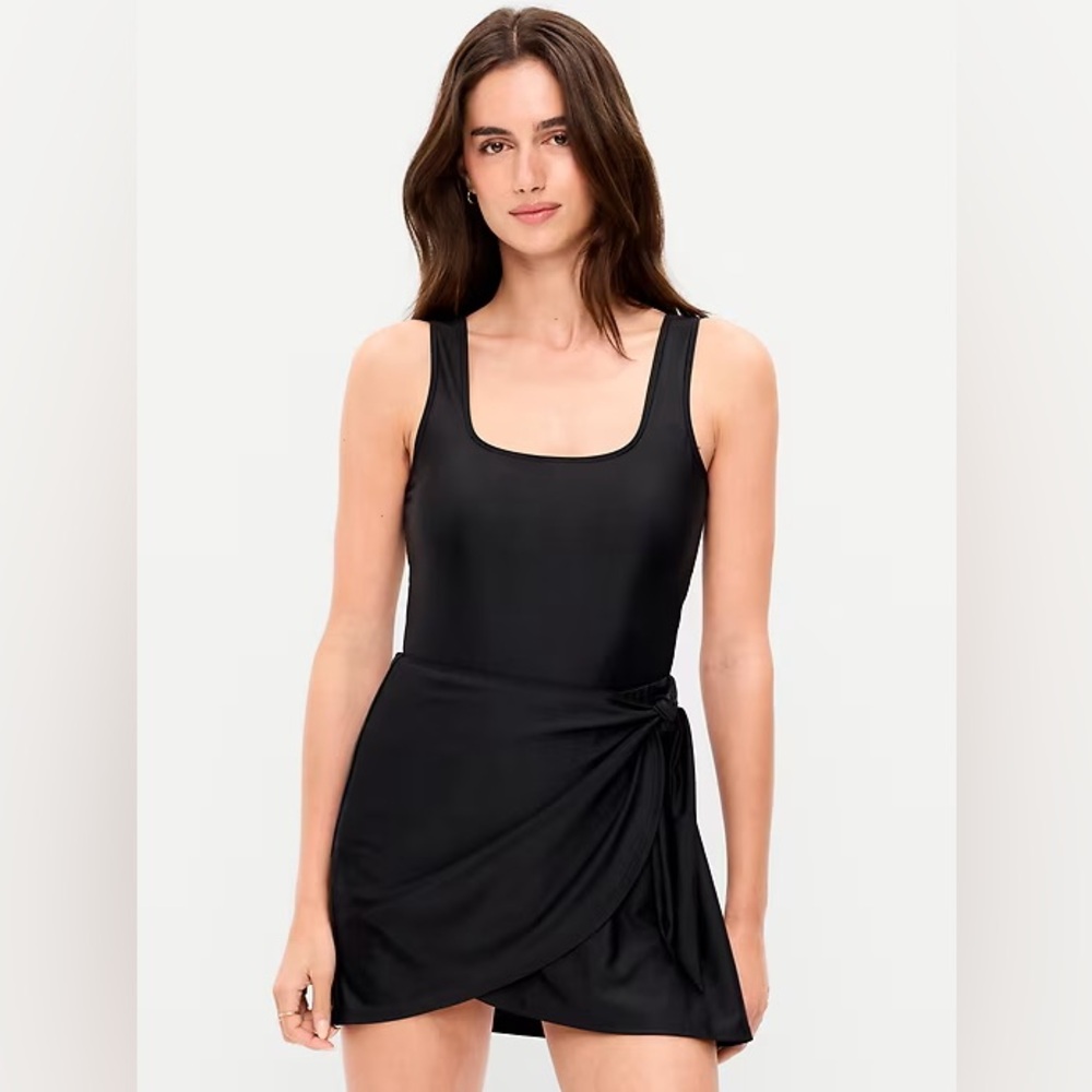 Side Tie Swim Dress